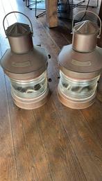 Toplicht 2 x scheepslamp antiek, Ophalen of Verzenden