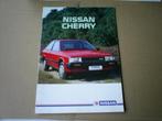 Nissan Cherry 1984 16 pag., Boeken, Auto's | Folders en Tijdschriften, Verzenden, Zo goed als nieuw, Nissan