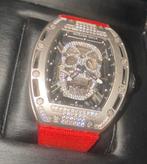 Richard mille  RM 052 skull titanium full case with stones, Sieraden, Tassen en Uiterlijk, Horloges | Heren, Overige merken, Staal