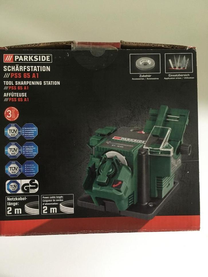 Parkside slijpstation PSS 65 A1, Doe-het-zelf en Verbouw, Gereedschap | Slijpmachines, Zo goed als nieuw, Werkbankslijpmachine
