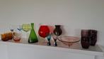 Retro Vintage Glas Collectie - Empoli, Holmegaard, Moser, Antiek en Kunst, Antiek | Glas en Kristal, Ophalen of Verzenden