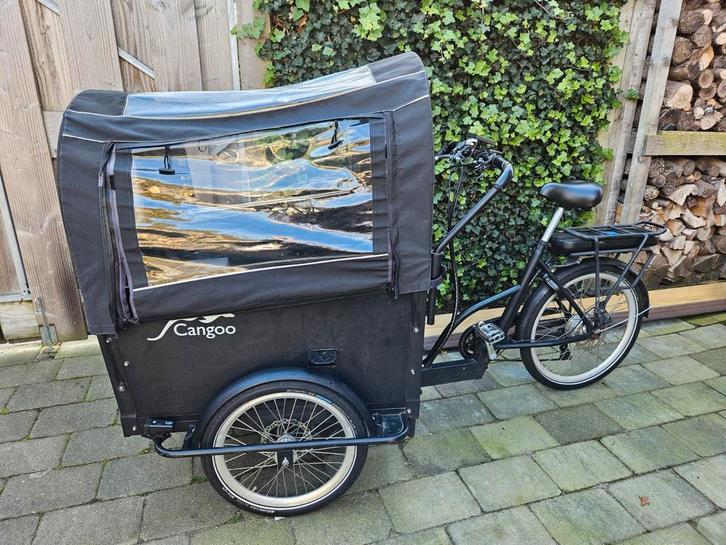Elektrische bakfiets Cangoo, Fietsen en Brommers, Fietsen | Bakfietsen, Gebruikt, 4 kinderen of meer, Ophalen