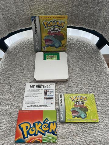Pokemon leaf green version gameboy advance beschikbaar voor biedingen