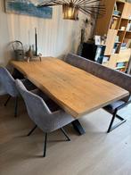 Eikenhouten eetkamertafel, Huis en Inrichting, Tafels | Eettafels, Ophalen, Eikenhout, 50 tot 100 cm, Zo goed als nieuw