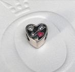 Pandora opengewerkte bedel hartje met zirconia, Ophalen, Pandora, Zo goed als nieuw, 1 bedel