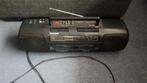draagbare radiodubbel cassette recorder player panasonic, Ophalen of Verzenden, Overige merken