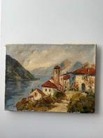 Klassiek Schilderij Zwitsers Dorp  Jan Kelderman, Antiek en Kunst, Kunst | Schilderijen | Klassiek, Ophalen of Verzenden