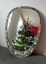 jaren 60 mozaik spiegel, Antiek en Kunst, Antiek | Spiegels, Ophalen of Verzenden, Rechthoekig, Minder dan 50 cm