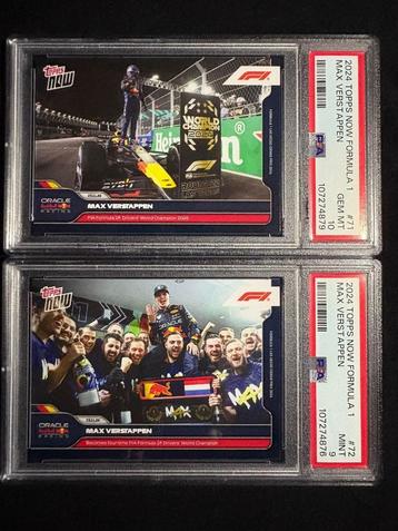 Unieke Set:2024 Topps Now F1  Kampioenschap Max Verstappen beschikbaar voor biedingen