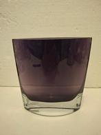 Krosno Poland - mooie zware platte paarse vaas, Antiek en Kunst, Ophalen of Verzenden