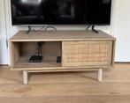 TV-meubel hout, Ophalen, Minder dan 50 cm, Eikenhout, Zo goed als nieuw