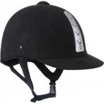 Zwarte Horka Hawk cap maat 53 54 55 en 57 met zilver, Dressuur, Nieuw, Ophalen of Verzenden, Info@horka.com