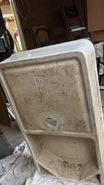 Emaille wasbak / spoelbak groot 93x50x19 cm, Ophalen, Gebruikt, Wit, 50 tot 100 cm