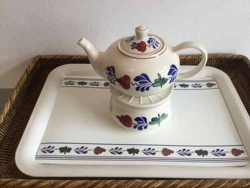 Boerenbont Boch België (Theepot met Theelicht), Huis en Inrichting, Keuken | Servies, Zo goed als nieuw, Overige typen, Boerenbont
