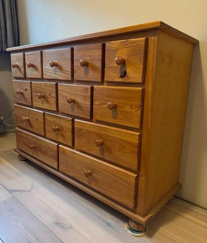 Ladenkastje, apothekerskastje, commode - in prima staat!, Huis en Inrichting, Kasten | Dressoirs, Gebruikt, 100 tot 150 cm, 25 tot 50 cm