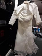 Prachtige trouwjurk met bolero - maat 36, Kleding | Dames, Trouwkleding en Trouwaccessoires, Trouwjurk, Wit, Ophalen of Verzenden