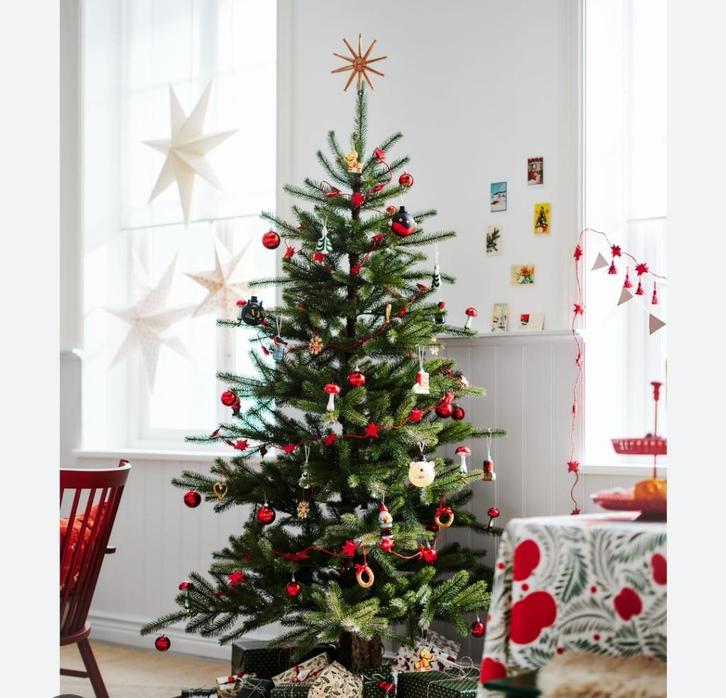 Kerstboom Vinterfint 210 cm IKEA NIEUW, Diversen, Kerst, Nieuw, Ophalen
