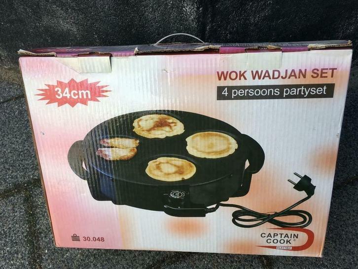 Wok, Wadjan-set, tafelmodel, gourmet-set;, Witgoed en Apparatuur, Gourmetstellen, Nieuw, 4 t/m 7 personen, Ophalen