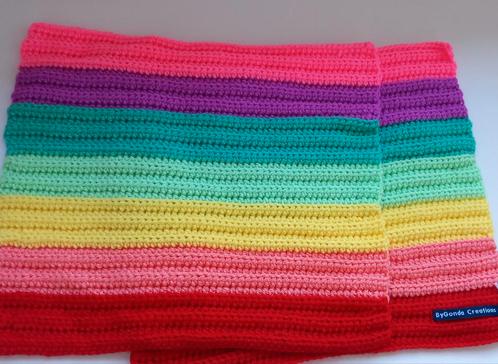 Gondas Creaties Regenboog poppendeken óf als placemat, Huis en Inrichting, Woonaccessoires | Plaids en Woondekens, Nieuw, Ophalen of Verzenden