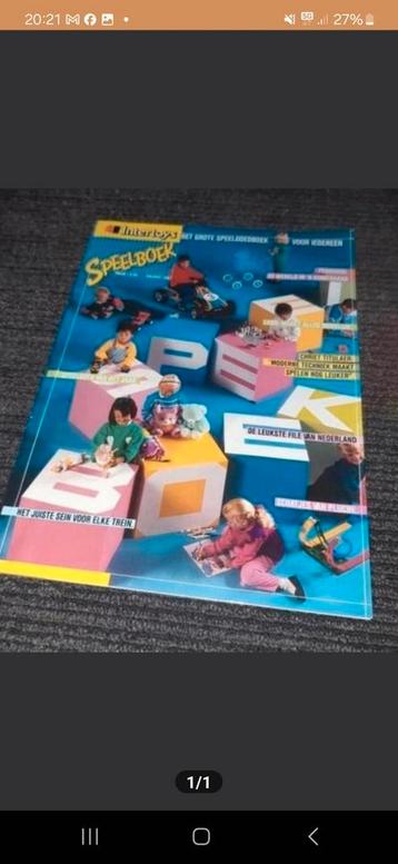 Gevraagd het allereerste Intertoys speelboek  beschikbaar voor biedingen