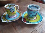 Servies Babette 2x grote mokken + bordjes, Huis en Inrichting, Ophalen of Verzenden, Overige stijlen, Kop(pen) en/of Schotel(s)
