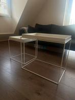 Hay tafeltjes, Huis en Inrichting, Tafels | Sidetables, Ophalen, 50 tot 100 cm, Rond, Zo goed als nieuw