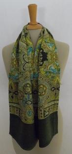 Mooie groene paisley wollen print sjaal van Oilily, Verzenden, Zo goed als nieuw, Maat 38/40 (M), Sjaal