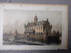 41 Grave het Kasteel Litho 1854, Ophalen of Verzenden