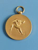 Penning kampioen worstelen noord holland 1928, Ophalen of Verzenden, Brons, Nederland