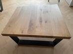 Eiken salontafel - handgemaakt - unieke vorm, Huis en Inrichting, Ophalen, 50 tot 100 cm, Zo goed als nieuw, Minder dan 50 cm