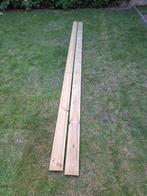 Grenen tuinhout geimpregneerde rabatdelen, Tuin en Terras, Palen, Balken en Planken, Ophalen, Zo goed als nieuw, 250 cm of meer