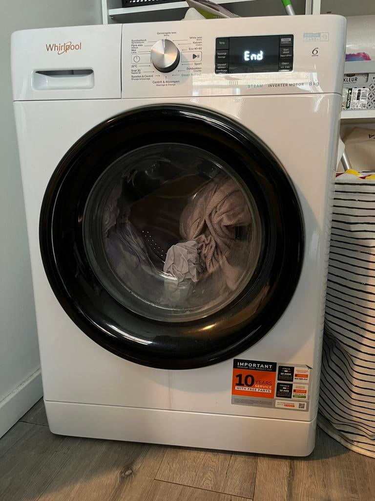 Whirlpool FFB 8469 BV BE washmachine-2 years used-excellent, Ophalen, 1200 tot 1600 toeren, 8 tot 10 kg, Zo goed als nieuw