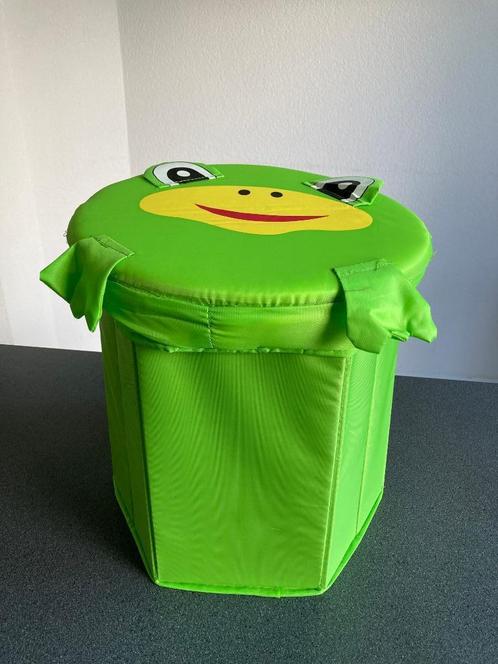 opvouwbare opbergton kikker bijna nieuw, Kinderen en Baby's, Kinderkamer | Inrichting en Decoratie, Zo goed als nieuw, Overige typen