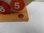 SIO houten klok voor onderwijs 1960 vintage retro speelgoed, Ophalen of Verzenden, Gebruikt