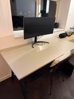 IKEA TROTTEN bureaublad 160 x 80 beige, Huis en Inrichting, Bureaus, Ophalen, Zo goed als nieuw