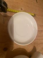 Crème wit lampetsetje, ca. 16.5 cm hoog lampet stel, Gebruikt, Overige typen, Ophalen of Verzenden, Effen