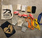 Reissport turnleertjes 2 maten, turnlusjes, polsbanden., Sport en Fitness, Gebruikt, Materiaal, Wit, Ophalen of Verzenden