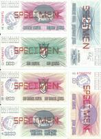 Specimenserie Bosnië- Hercegovina - Unc, Postzegels en Munten, Bankbiljetten | Europa | Niet-Eurobiljetten, Ophalen of Verzenden