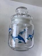 Voorraadpot snoeppot opbergpot dolfijn dolfijnen, Huis en Inrichting, Ophalen, Zo goed als nieuw, Glas, Pot, Bus of Blik