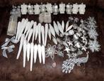 Kersthangers ornamenten uil sneeuwkristal zilver wit, Ophalen of Verzenden, Zo goed als nieuw