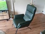 leren kamerstoel, Huis en Inrichting, Fauteuils, Ophalen, Zo goed als nieuw, 50 tot 75 cm, Leer