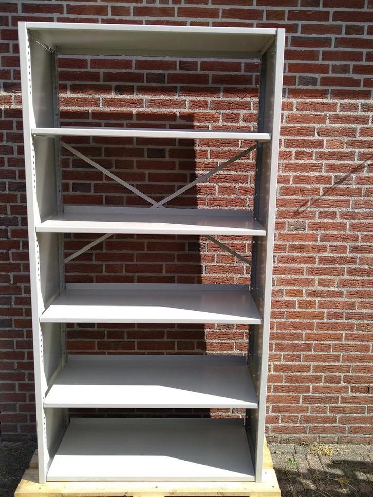 Professionele metalen stellingkasten, 4x 225 hoog + 1x 2m h, Huis en Inrichting, Kasten | Stellingkasten, Zo goed als nieuw, Ophalen