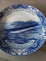 Delfts Blauw Bord Holland America Line Nieuw Amsterdam21.cm, Antiek en Kunst, Ophalen of Verzenden