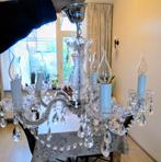 kroonluchter 5 lampjes  vraagprijs €10 vaste prijs !!, Huis en Inrichting, Lampen | Kroonluchters, Ophalen, Gebruikt, Glas, Kristal