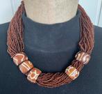 Kralenketting uit de wereldwinkel, Ophalen of Verzenden, Bruin, Overige materialen
