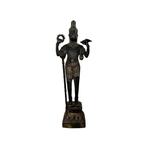 Zuid-Indisch Vishnu Beeld – Brons – 29 cm – 4 Armen, Ophalen of Verzenden, Gebruikt