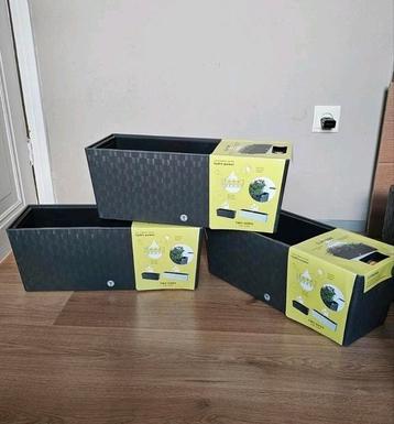 3x 50cm plantenbak met water irrigatie systeem & water meter beschikbaar voor biedingen