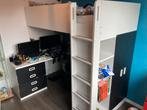 Ikea hoogslaper met bureau en kast, Ophalen, Hoogslaper