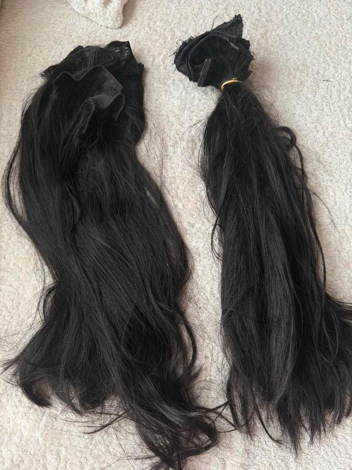 Mensenhaar extensions, Sieraden, Tassen en Uiterlijk, Uiterlijk | Haarverzorging, Zo goed als nieuw, Pruik of Haarverlenging, Ophalen of Verzenden