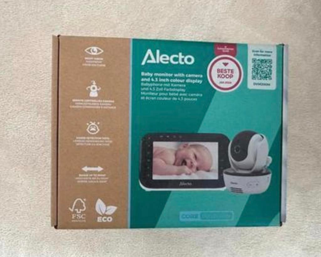 NIEUW , ALECTO DVM200M Babyfoon met Camera., Kinderen en Baby's, Babyfoons, Ophalen of Verzenden, Nieuw, 250 meter of meer, Camera